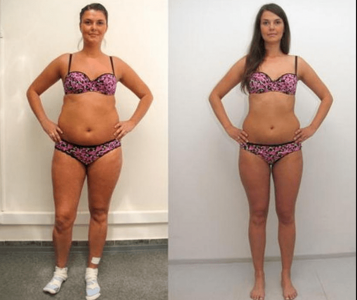 Ein Mädchen, das mit einer 7-tägigen Buchweizendiät 6 kg abgenommen hat